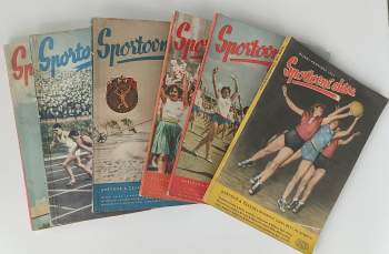 Sportovní sláva - Světové a československé události ve sportu: 2 sv 1954 + 4 sv 1955