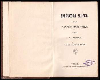 Eugenie Marlitt: Správcova služka
