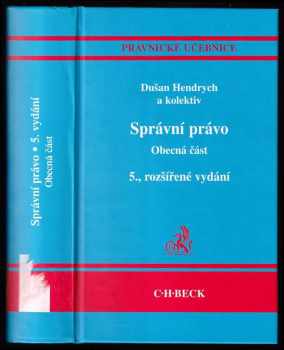 Dušan Hendrych: Správní právo