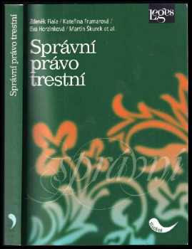 Zdeněk Fiala: Správní právo trestní