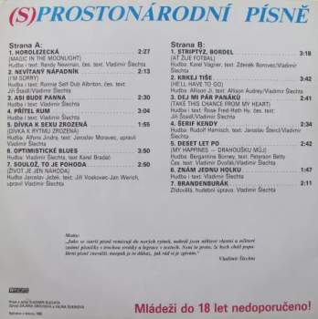 Vladimír Šlechta: (S)prostonárodní Písně