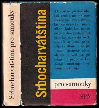 Srbocharvátština pro samouky - Anna Jeníková, Vratislav Cikhart, Anna Jelínková (1972, Státní pedagogické nakladatelství) - ID: 53641