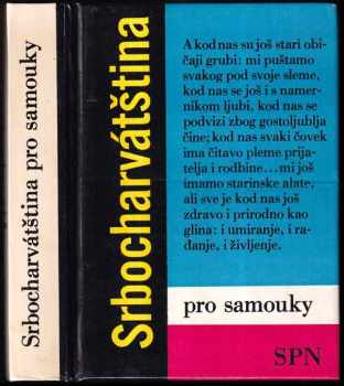 Srbocharvátština pro samouky - Anna Jeníková (1987, Státní pedagogické nakladatelství) - ID: 767825