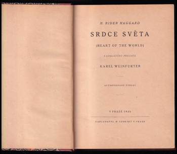 Srdce světa : (Heart of the world)