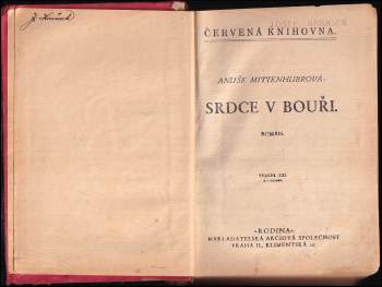 Anuše Mittenhubrová: Srdce v bouři