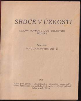 Václav Ambrošič: Srdce v úzkosti