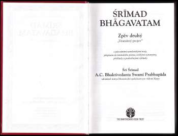 A. Č. Bhaktivédanta Swami Prabhupáda: Srímad Bhágavatam