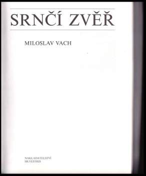 Miloslav Vach: Srnčí zvěř