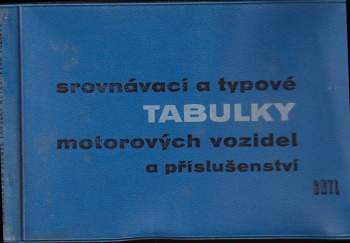 Srovnávací a typové tabulky motorových vozidel a příslušenství