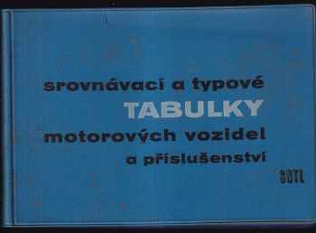 Srovnávací a typové tabulky motorových vozidel a příslušenství