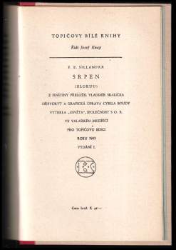 Frans Eemil Sillanpää: Srpen