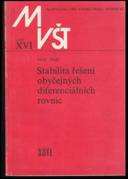 Stabilita řešení obyčejných diferenciálních rovnic