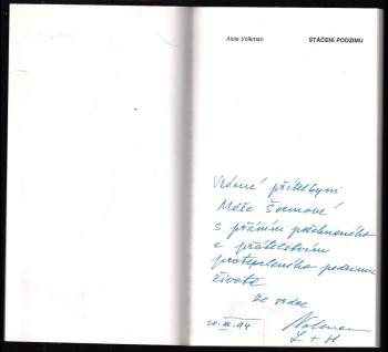 Alois Volkman: Stáčení podzimu