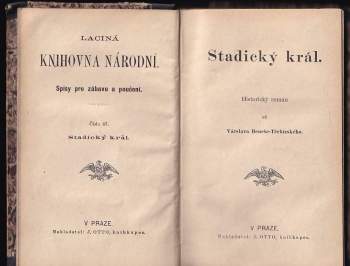 Václav Beneš-Třebízský: Stadický král
