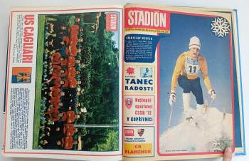 Oldřich Žurman: Stadión, ročník 19, čísla 1 - 52 + 2 mimořádná čísla, rok 1972