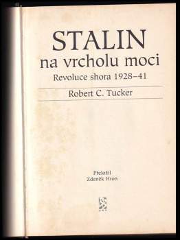 Robert C Tucker: Stalin