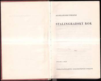 Alexander Werth: Stalingradský rok