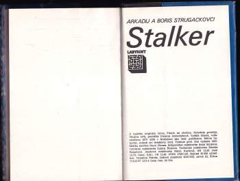 Arkadij Natanovič Strugackij: Stalker
