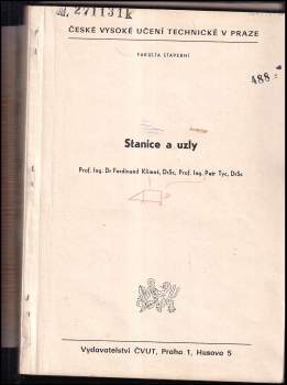 Ferdinand Klimeš: Stanice a uzly