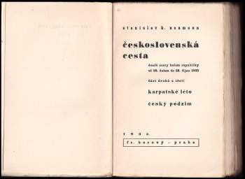 Stanislav Kostka Neumann: Československá cesta