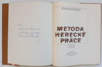 Radovan Lukavský: Stanislavského metoda herecké práce