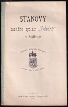 Stanovy českého spolku " Palacký" V Budišíně