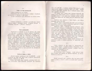 Stanovy " Montánní akciové společnosti v Praze".