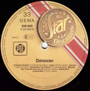 Donovan: Star-Discothek