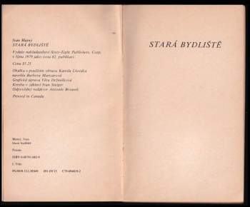 Ivan Blatný: Stará bydliště