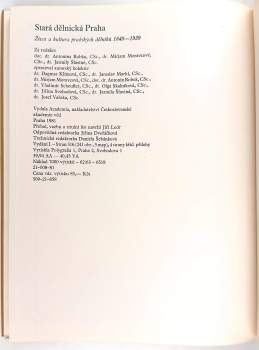 Olga Skalníková: Stará dělnická Praha