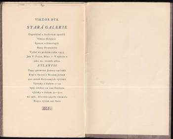 Viktor Dyk: Stará galerie