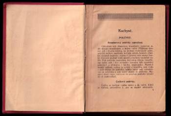 Stará kuchařka, asi rok 1910-1930