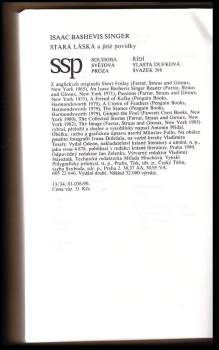 Isaac Bashevis Singer: Stará láska a jiné povídky