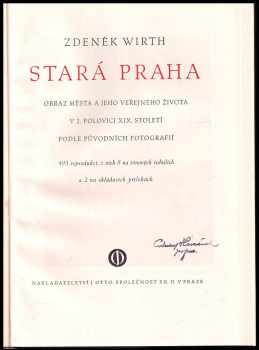 Zdeněk Wirth: Stará Praha