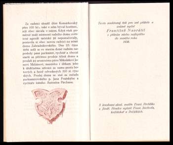 František Navrátil: Stará radnice v Počátkách