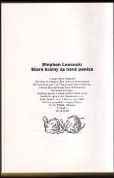 Stephen Leacock: Staré krámy za nové peníze