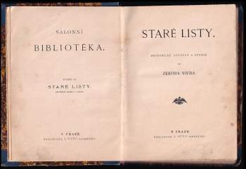 Zikmund Winter: Staré listy