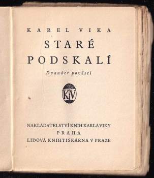 Karel Vika: Staré Podskalí