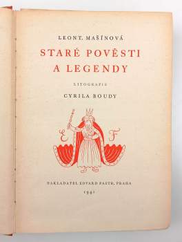 Leontina Mašínová: Staré pověsti a legendy