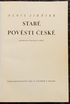 Alois Jirásek: Staré pověsti české
