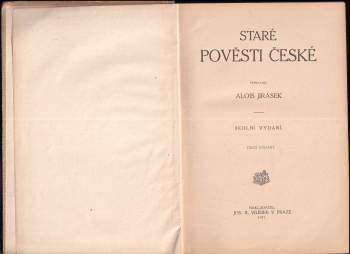 Alois Jirásek: Staré pověsti české