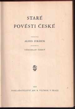 Alois Jirásek: Staré pověsti české