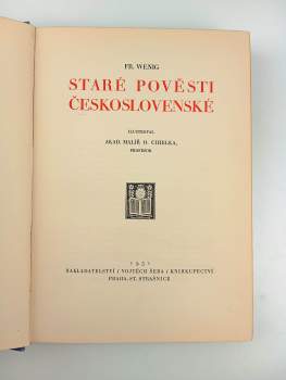 Frank Wenig: Staré pověsti Československé