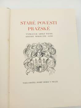 Adolf Wenig: Staré pověsti pražské