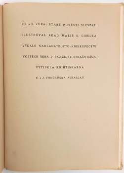 Richard Jura: Staré pověsti slezské