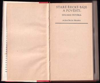 Eduard Petiška: Staré řecké báje a pověsti