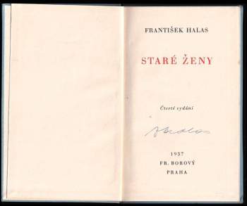 František Halas: Staré ženy