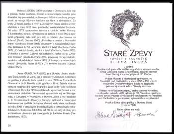 Helena Lisická: Staré zpěvy