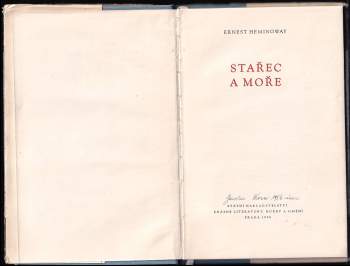 Ernest Hemingway: Stařec a moře