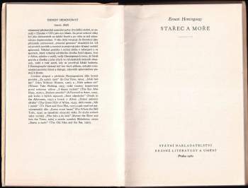 Ernest Hemingway: Stařec a moře